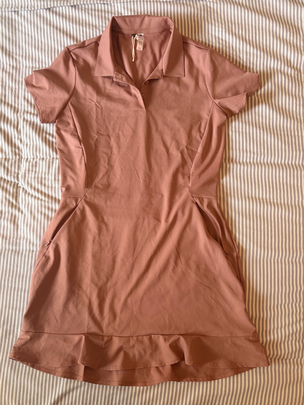 adidas Mauve Pink Polo Dress - Short Sleeve